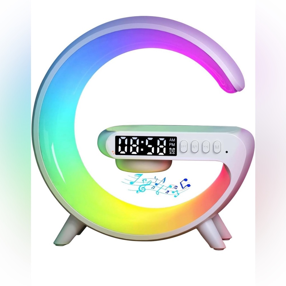 Bluetooth Speaker, Portable Wireless Speaker with Wireless Phone Charger- 15W